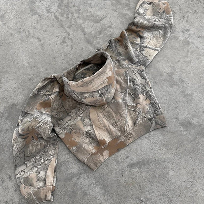 Y2K Camo Zip Hoodie