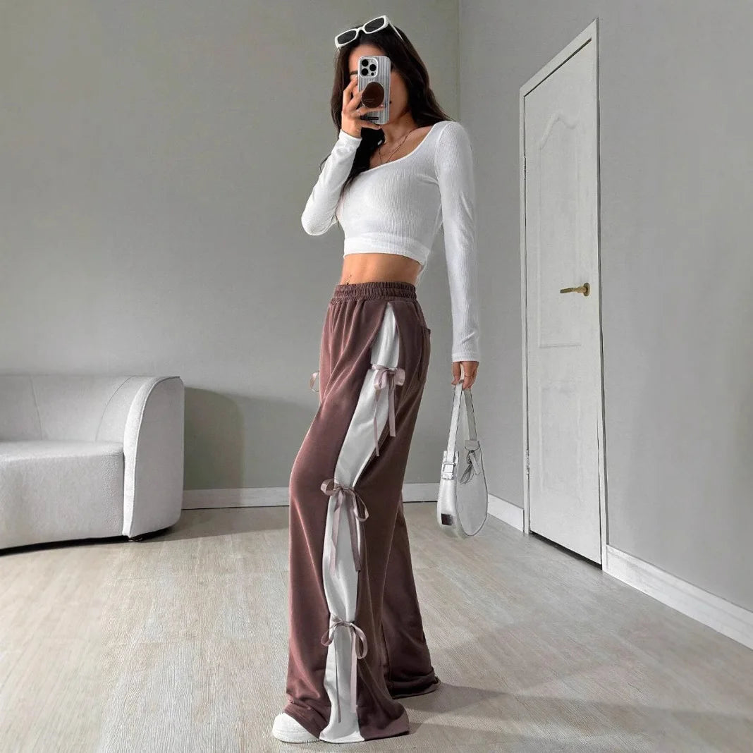 Lace-Up Casual Trousers