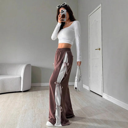 Lace-Up Casual Trousers