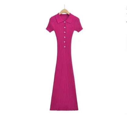 Knitted Mermaid Ruffle Dress