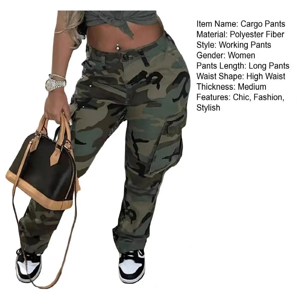 Women’s Camo Print Cargo Pants