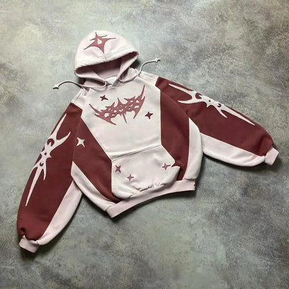 Dark Retro Streetwear Hoodie