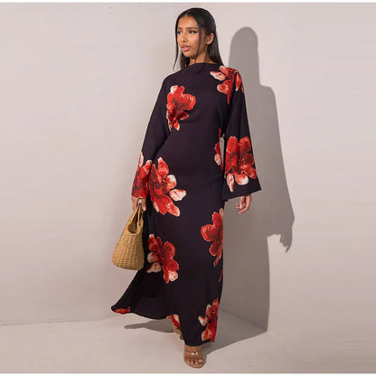 Printed Flare Maxi Dress