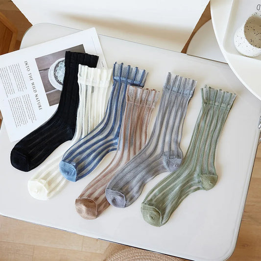 Women Striped Summer Socks