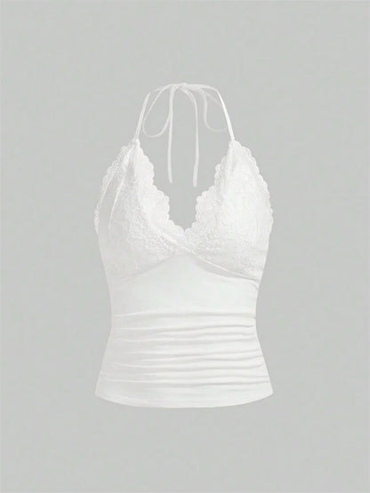 Y2K Lace Tank Top