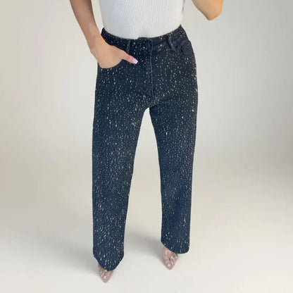 Women’s High Waist Pearl Jeans