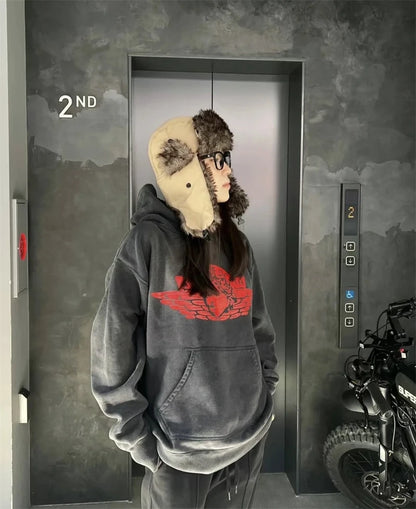Angel Of Death Washed Hoodie