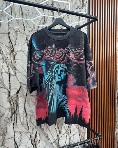 Hip-Hop graphic Print Tee