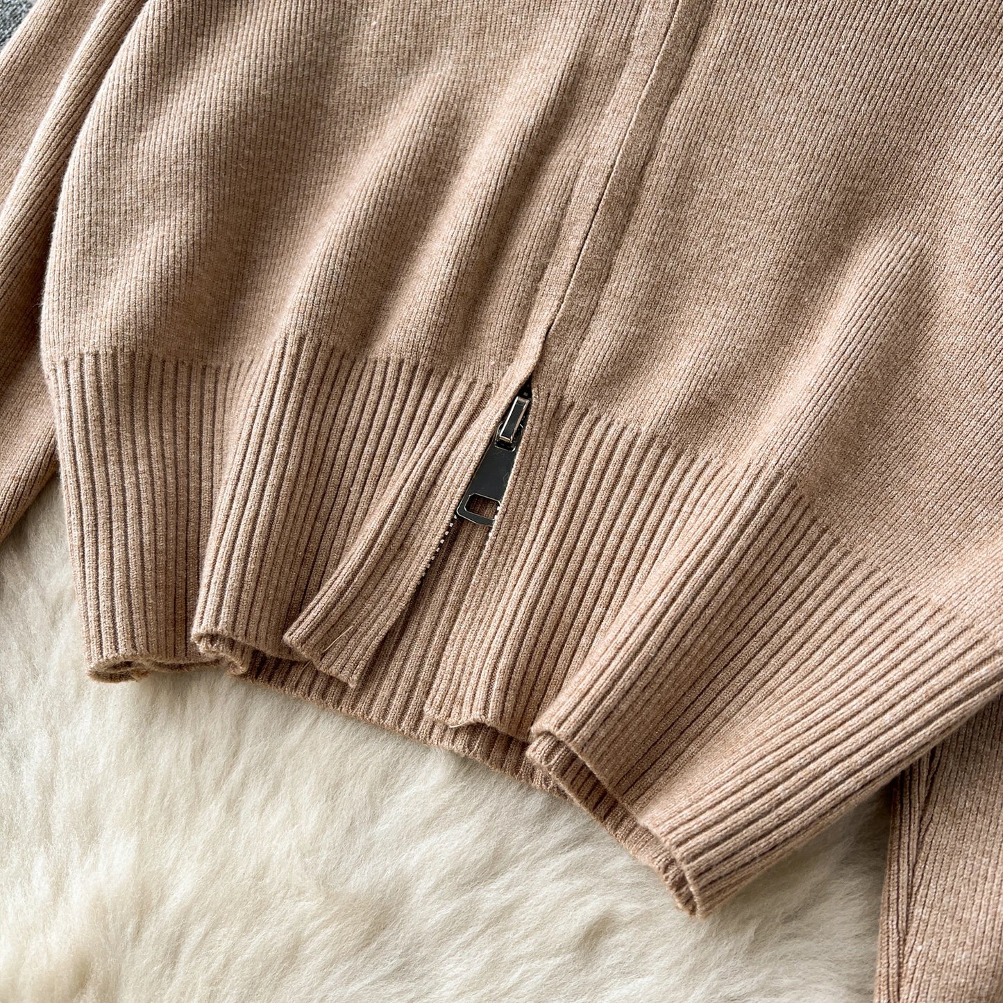 Casual Zipper Two-Piece Set