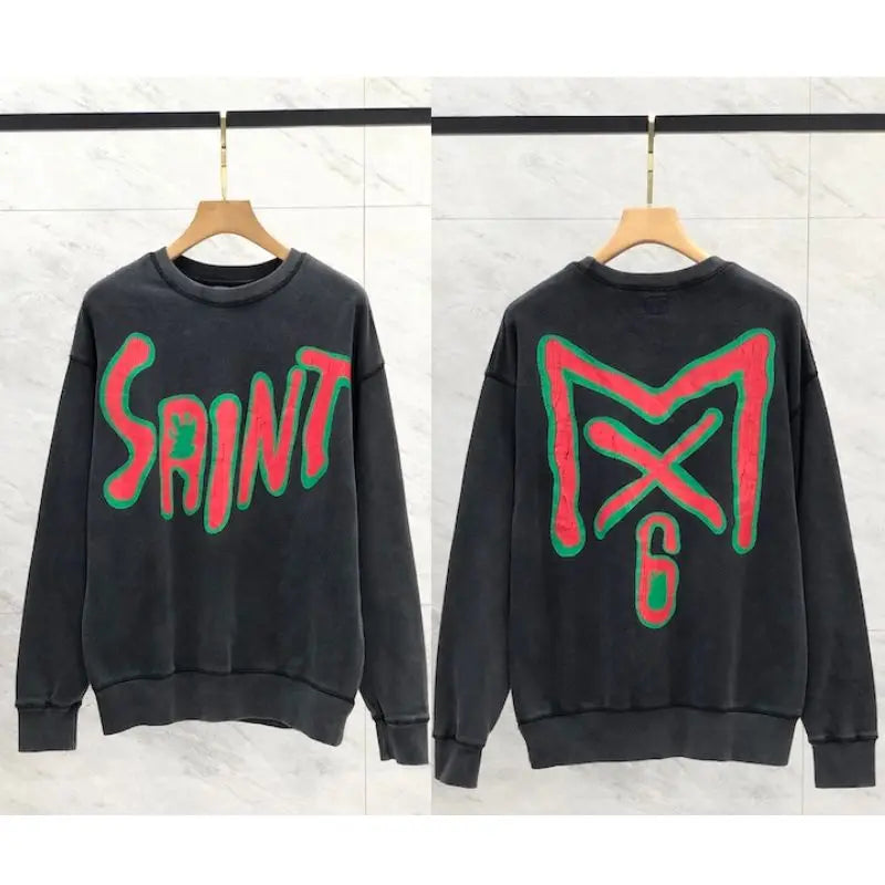 Saint Slogan Hoodies Set