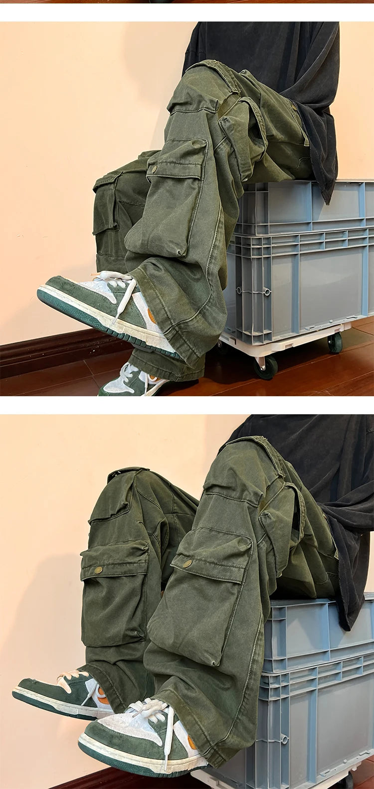 Hip-Hop Casual Cargo Trousers