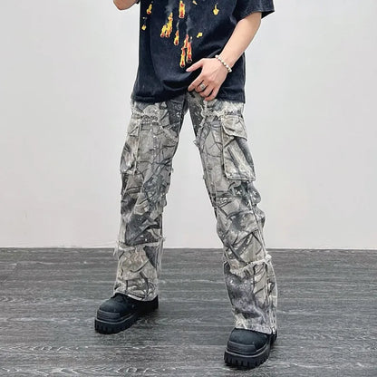 Y2K Flare Cargo Pants