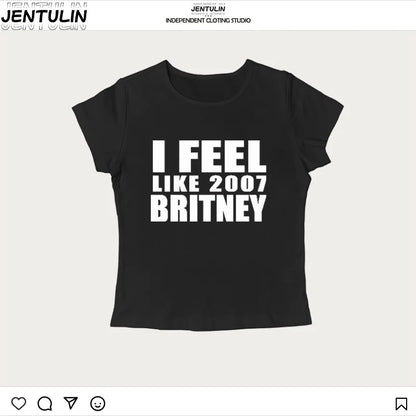 Y2K Crop Baby Tee