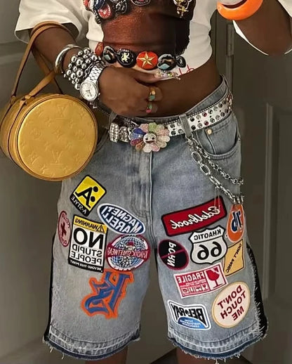 Retro Denim Shorts