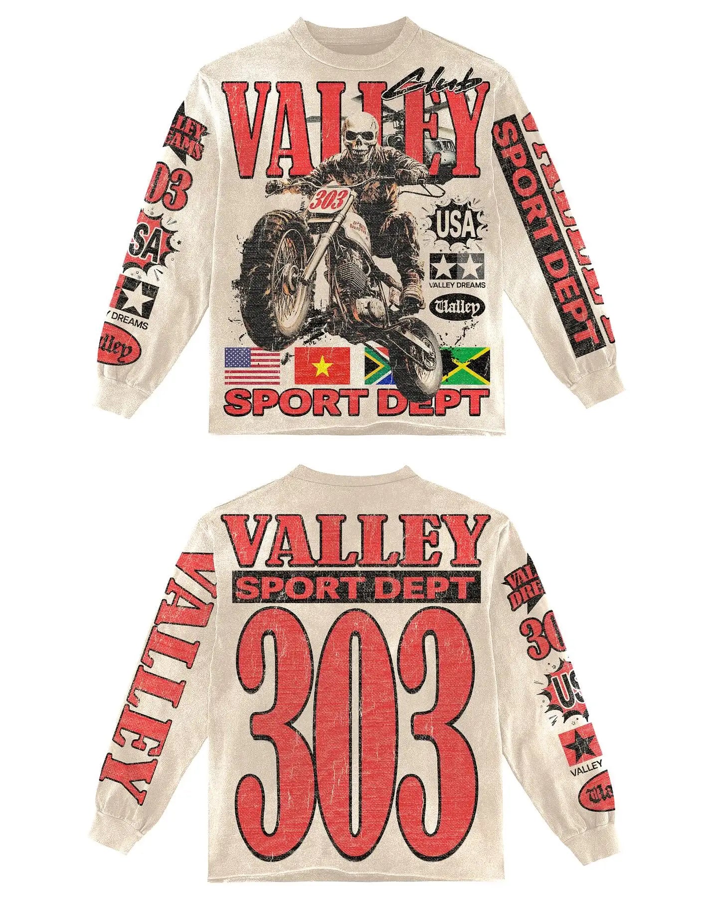 Y2K Skull Graphic Shirt