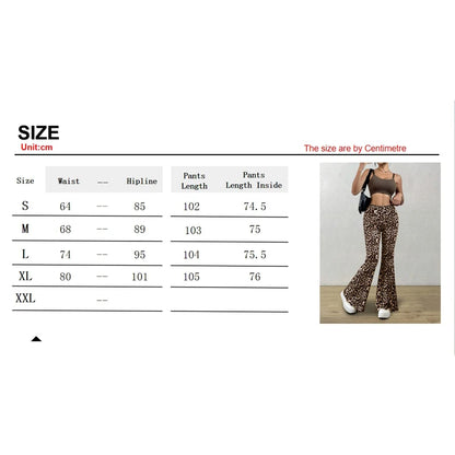 Leopard Flare Trousers
