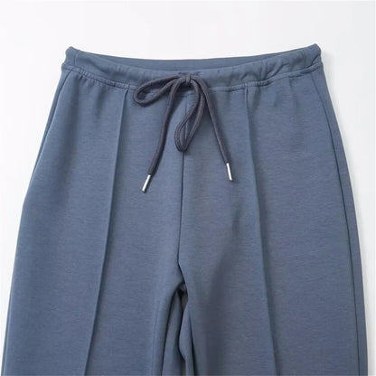 Zipper Hooded Pants Set