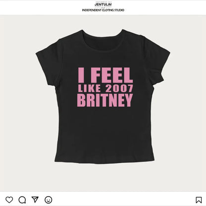 Y2K Crop Baby Tee