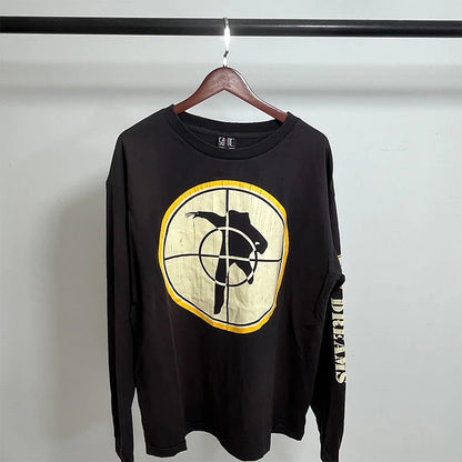 Vintage Casual Long Sleeve Tee
