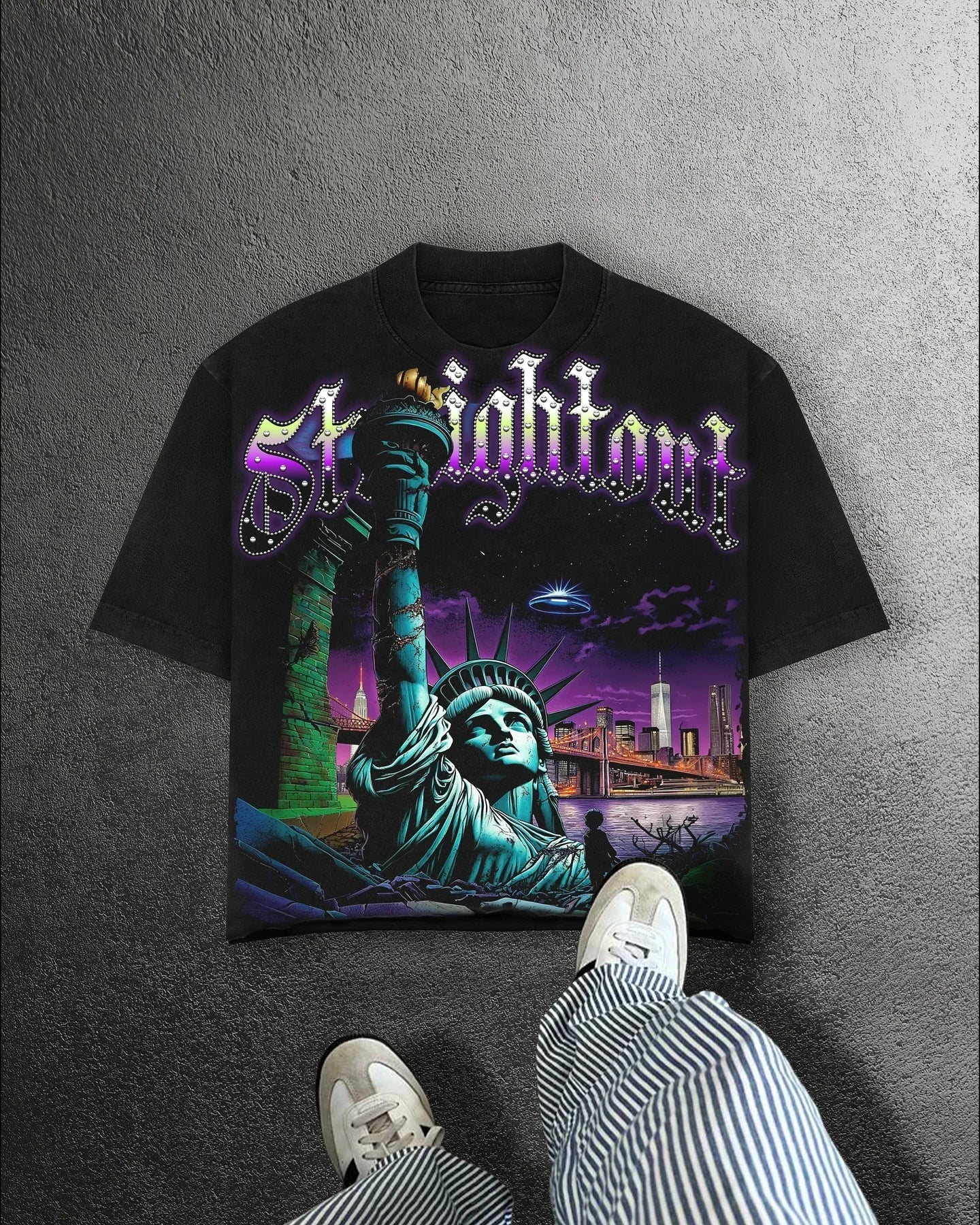 Gothic Statue of Liberty T-Shirt