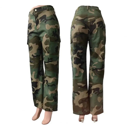 Women’s Camo Print Cargo Pants