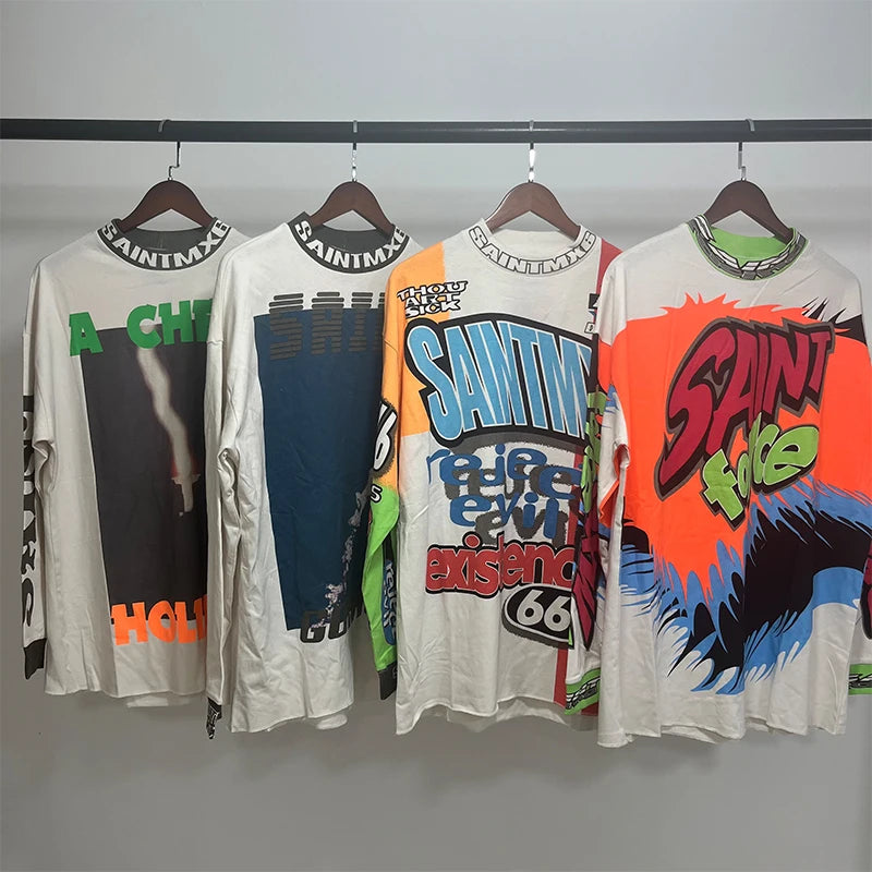 Vintage Casual Long Sleeve Tee