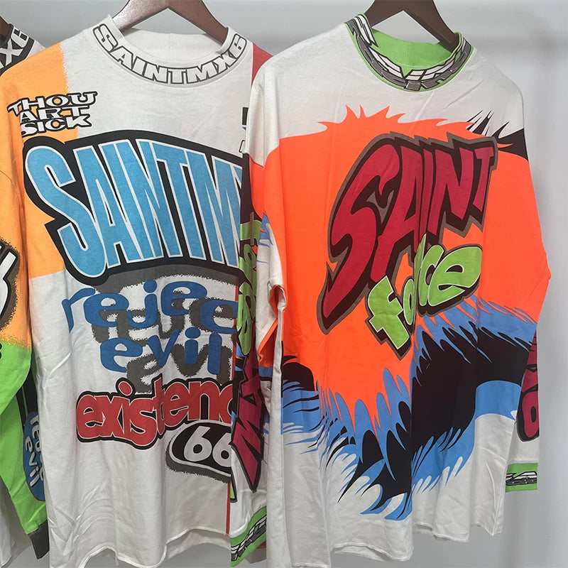 Vintage Casual Long Sleeve Tee
