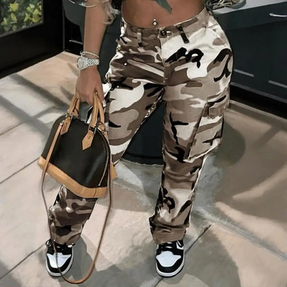 Women’s Camo Print Cargo Pants