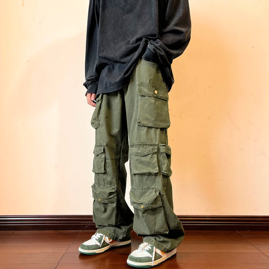 Hip-Hop Casual Cargo Trousers