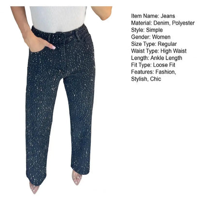 Women’s High Waist Pearl Jeans