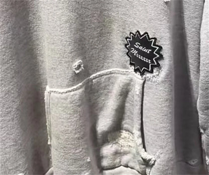 Broken Hole Pullover Hoodie