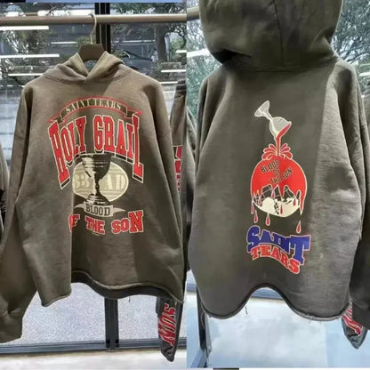 Saint Slogan Hoodies Set