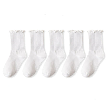 Ruffle Cotton Socks