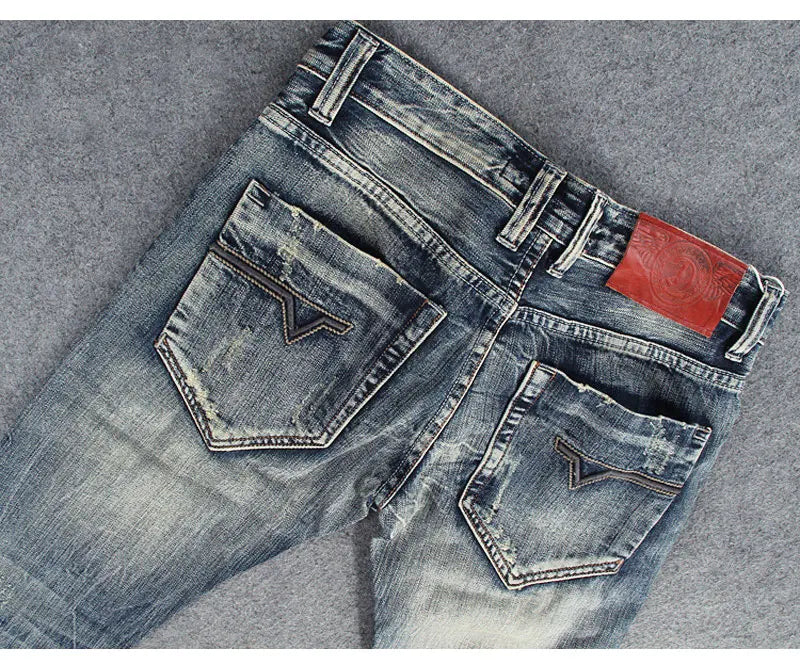 Men’s Retro Ripped Jeans