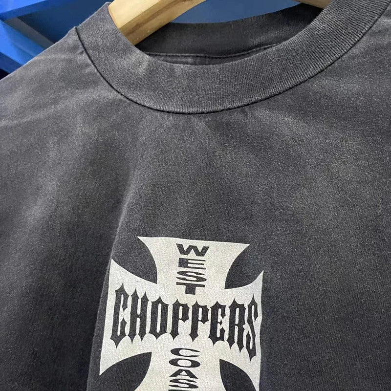 Cross Logo Choppers Long Sleeve T-Shirt