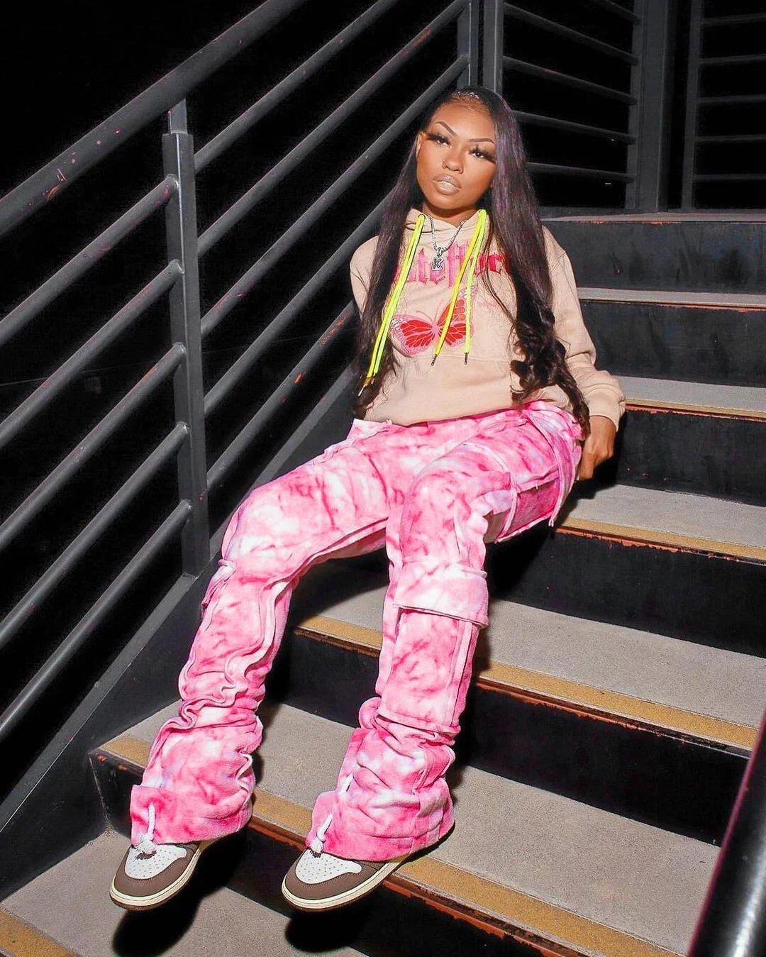 Tie-Dye Cargo Pants