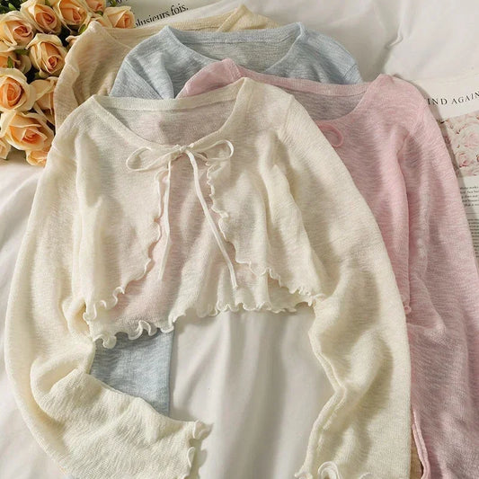 Bow Lace Crop Top