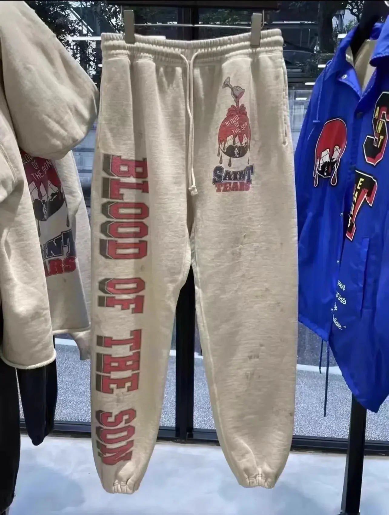 Saint Slogan Hoodies Set