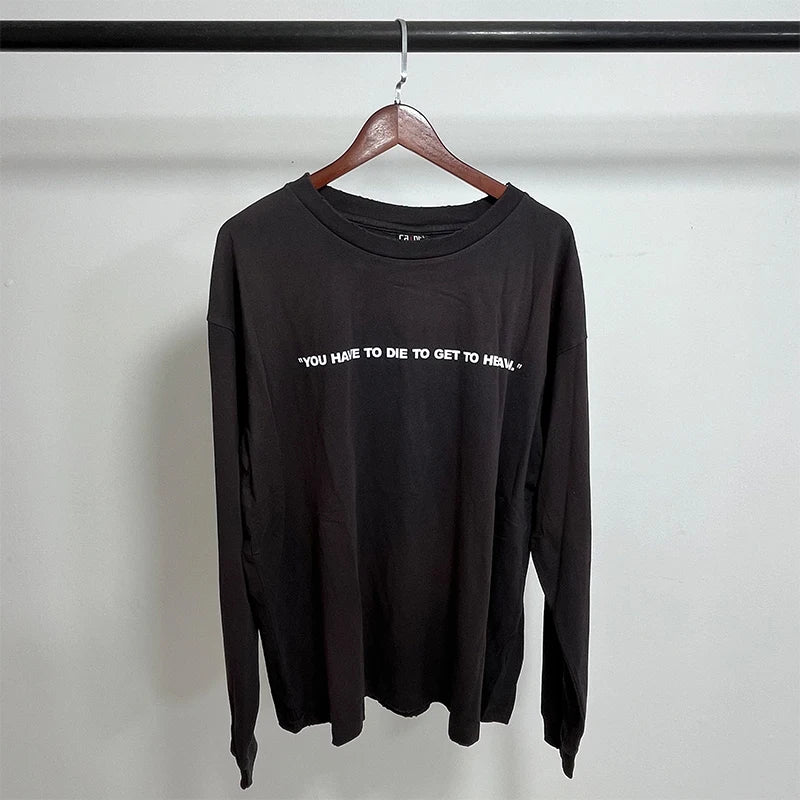 Vintage Casual Long Sleeve Tee