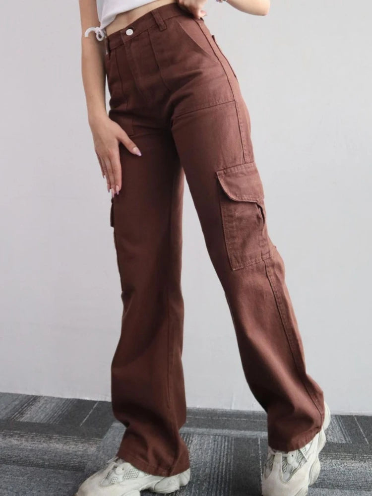 Y2K Wide Leg Cargo Streetwear Pants