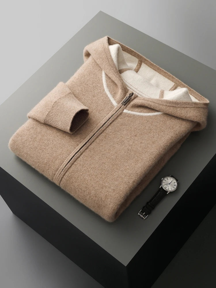 Cashmere Zipper Hoodie Set