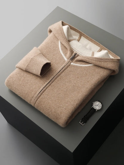 Cashmere Zipper Hoodie Set