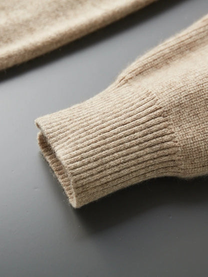Cashmere Men Hooded Cardigan Set