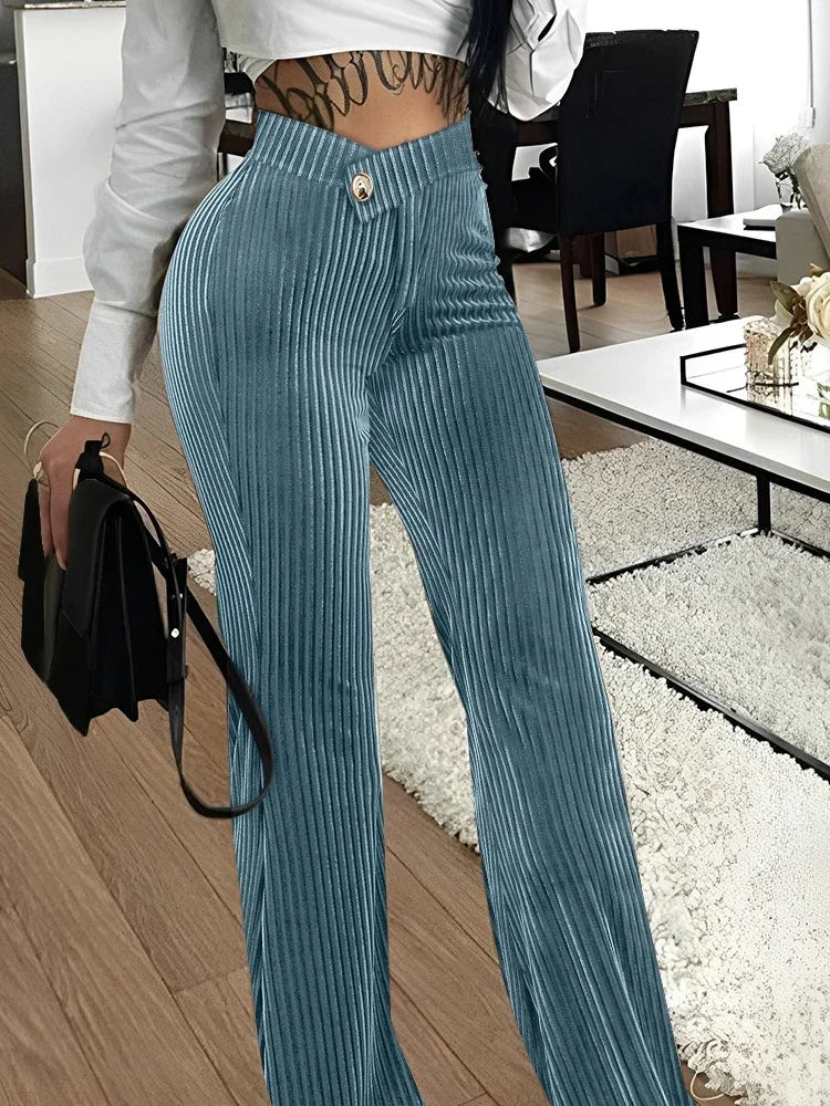 Corduroy Wide Pants