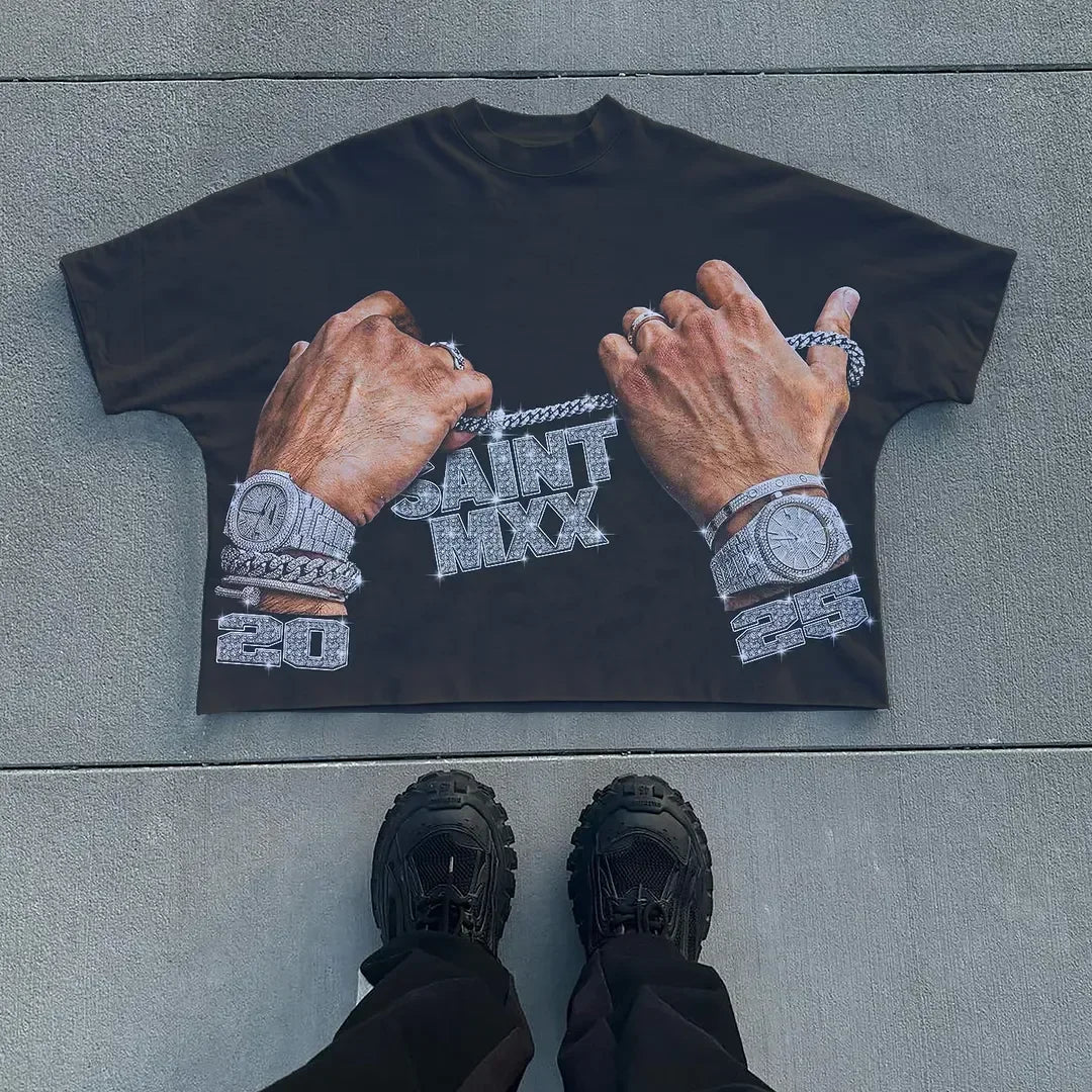 Y2K Retro Graphic Oversized Tee