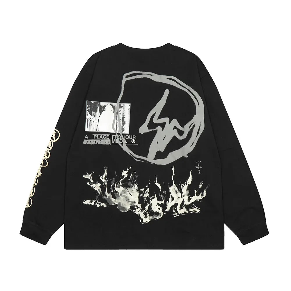 Y2K Graffiti Long Sleeve Tee
