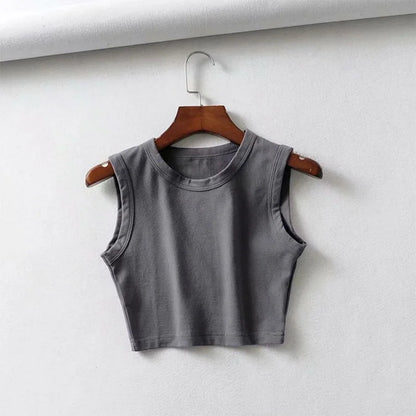 Vintage Crop Sleeveless Top
