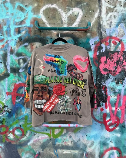 Y2K Punk Rock Printed Tee