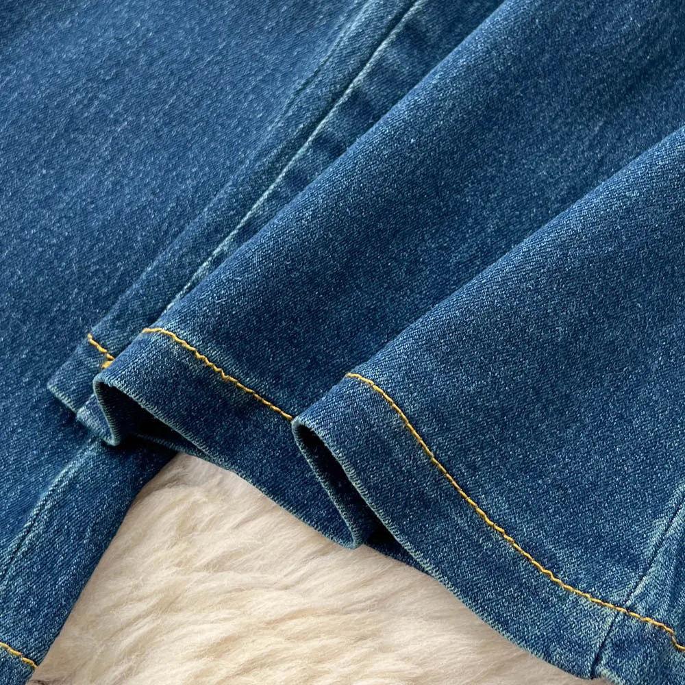 SINGREINY Women Denim Set