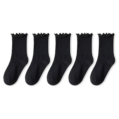Ruffle Cotton Socks